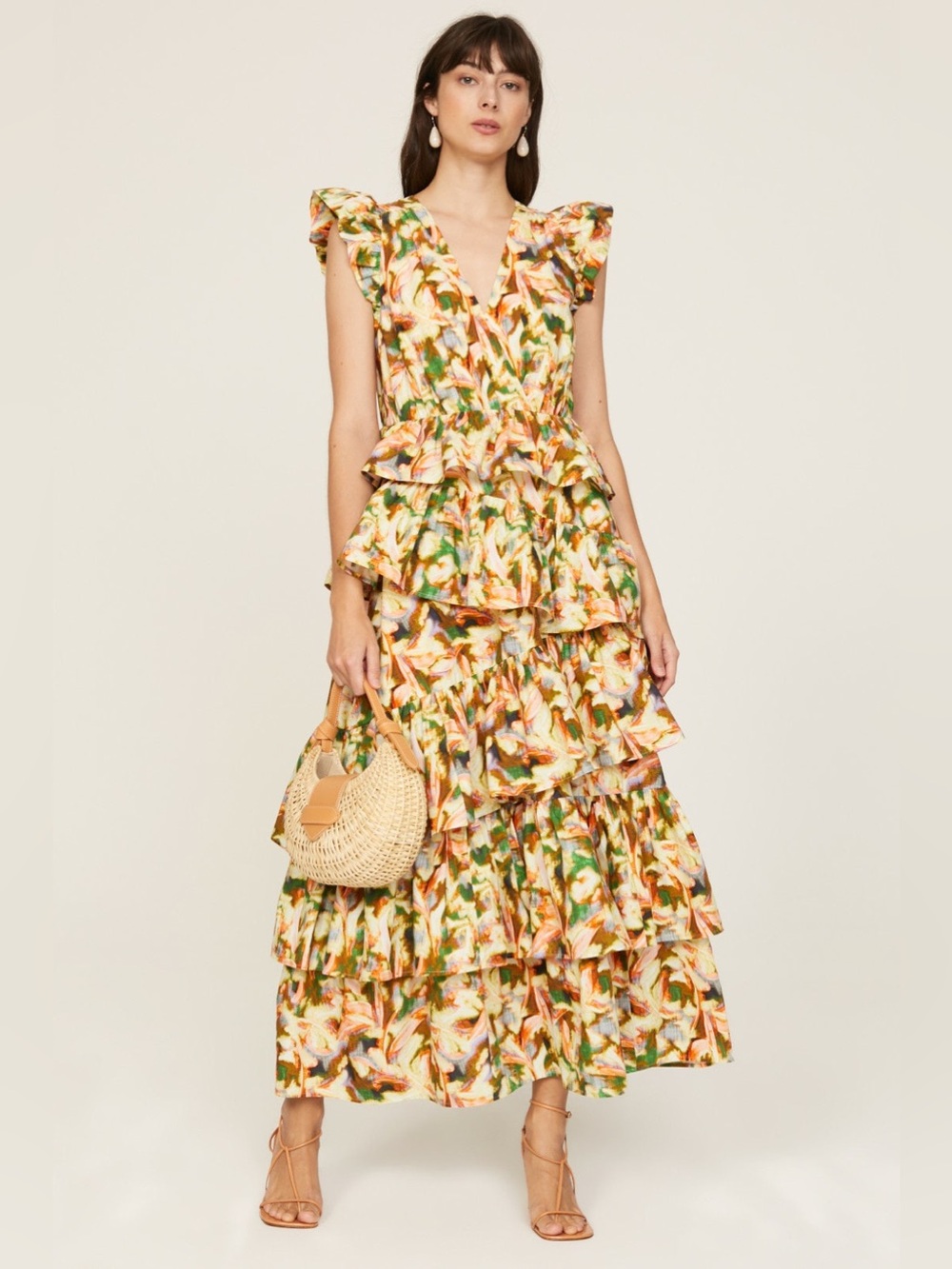 Marie Oliver Marisol Dress Midi Size 6 6170